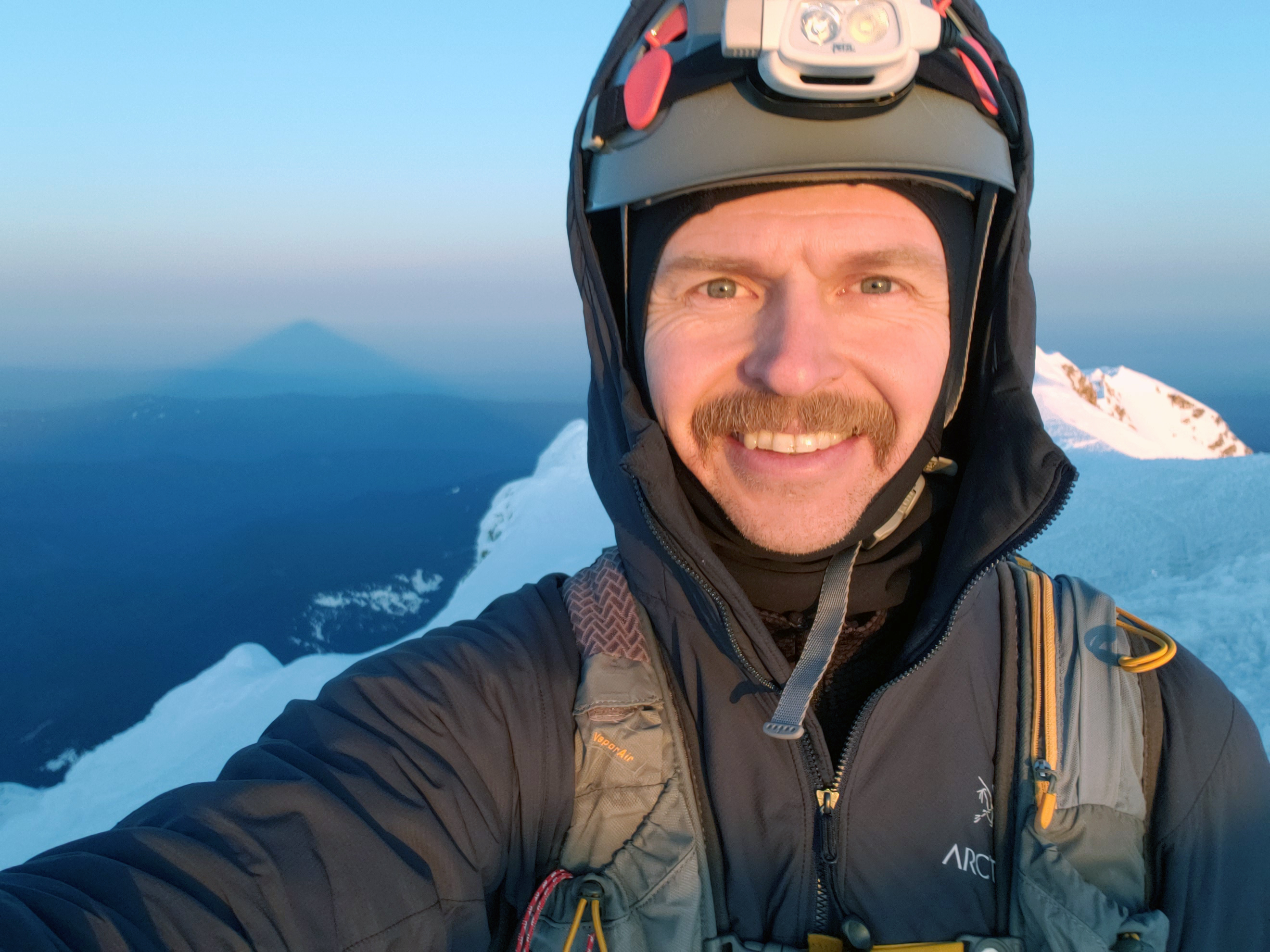 Me on top of my nearest volcano, Mt Hood, in Oregon.