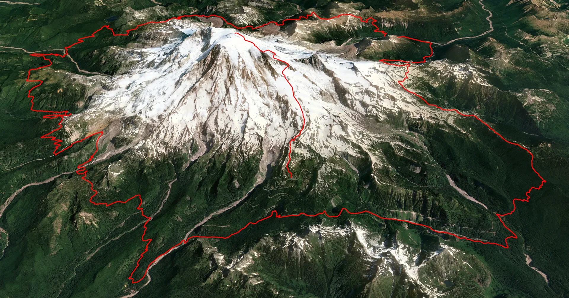 GPX track of my summit and circumnavigation of Mt Rainier.